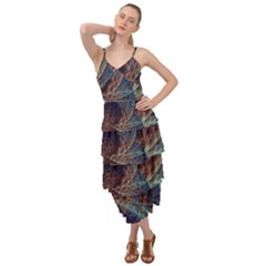 Fractal Abstract- Art Layered Bottom Dress by Ravend