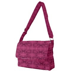 Elegant Pink Floral Geometric Pattern Full Print Messenger Bag (s)