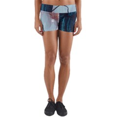 Abstract T- Shirt Abstract 35 Yoga Shorts by maxcute