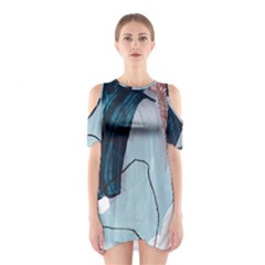 Abstract T- Shirt Abstract 35 Shoulder Cutout One Piece Dress by maxcute