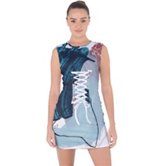 Abstract T- Shirt Abstract 35 Lace Up Front Bodycon Dress by maxcute