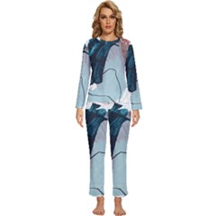 Abstract T- Shirt Abstract 35 Womens  Long Sleeve Lightweight Pajamas Set