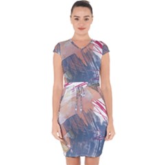 Abstract T- Shirt Abstract 40 Capsleeve Drawstring Dress  by maxcute