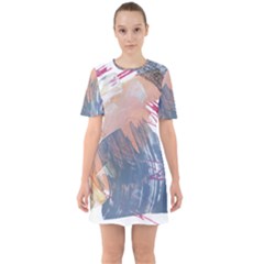 Abstract T- Shirt Abstract 40 Sixties Short Sleeve Mini Dress by maxcute