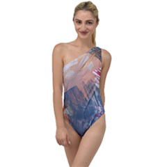 Abstract T- Shirt Abstract 40 To One Side Swimsuit by maxcute