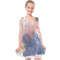 Abstract T- Shirt Abstract 40 Kids  Cross Back Dress by maxcute