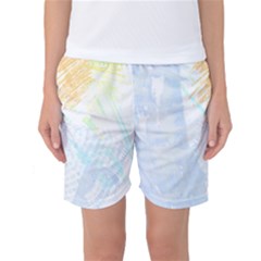 Abstract T- Shirt Abstract 43 Women s Basketball Shorts by maxcute