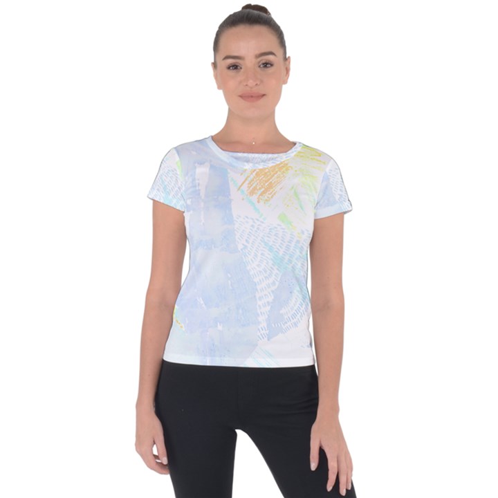 Abstract T- Shirt Abstract 43 Short Sleeve Sports Top 