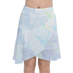 Abstract T- Shirt Abstract 43 Chiffon Wrap Front Skirt by maxcute