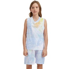 Abstract T- Shirt Abstract 43 Kids  Basketball Mesh Set by maxcute