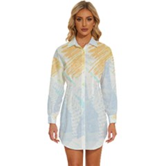 Abstract T- Shirt Abstract 43 Womens Long Sleeve Shirt Dress