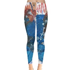 Abstract T- Shirt Abstract 6 Leggings  by maxcute