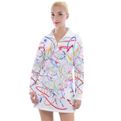 Abstract T- Shirt Abstract Art T- Shirt Women s Long Sleeve Casual Dress by maxcute