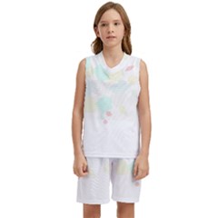 Abstract T- Shirt Abstract Cactus T- Shirt Kids  Basketball Mesh Set by maxcute