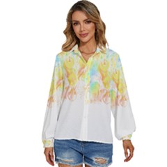 Abstract T- Shirt Abstract Colored Background T- Shirt Women s Long Sleeve Button Down Shirt