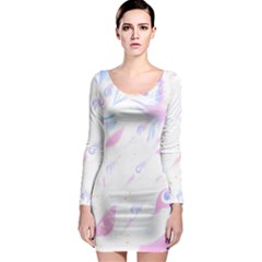 Abstract T- Shirt Abstract Colourful Aesthetic Beautiful Dream Love Romantic Dark Design Vintage But Long Sleeve Bodycon Dress by maxcute