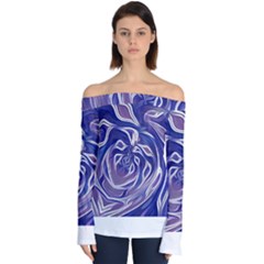 Abstract T- Shirt Abstract Colourful Aesthetic Beautiful Dream Love Romantic Retro Dark Design Vinta Off Shoulder Long Sleeve Top by maxcute