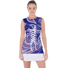 Abstract T- Shirt Abstract Colourful Aesthetic Beautiful Dream Love Romantic Retro Dark Design Vinta Lace Up Front Bodycon Dress by maxcute