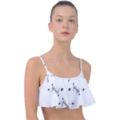 Abstract T- Shirt Abstract Watercolor Design N  4 T- Shirt Frill Bikini Top by maxcute