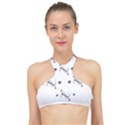 Abstract T- Shirt Abstract Watercolor Design N  4 T- Shirt High Neck Bikini Top View1