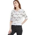 Abstract T- Shirt Abstract Watercolor Design N  4 T- Shirt Quarter Sleeve Blouse View1