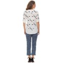 Abstract T- Shirt Abstract Watercolor Design N  4 T- Shirt Zip Up Long Sleeve Blouse View4