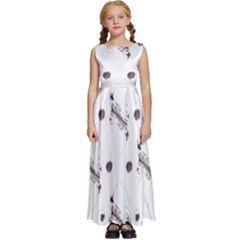 Abstract T- Shirt Abstract Watercolor Design N  4 T- Shirt Kids  Satin Sleeveless Maxi Dress by maxcute