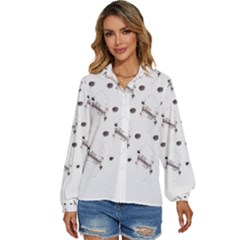 Abstract T- Shirt Abstract Watercolor Design N  4 T- Shirt Women s Long Sleeve Button Down Shirt