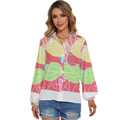 Abstract T- Shirt Aksara T- Shirt Women s Long Sleeve Button Down Shirt