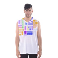 Abstract T- Shirt Blockage T- Shirt Men s Basketball Tank Top by maxcute