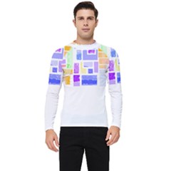 Abstract T- Shirt Blockage T- Shirt Men s Long Sleeve Rash Guard by maxcute