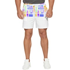 Abstract T- Shirt Blockage T- Shirt Men s Runner Shorts by maxcute