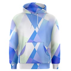 Abstract T- Shirt Blue Abstract Chess Cell Pattern Minimalism T- Shirt Men s Core Hoodie by maxcute