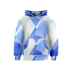 Abstract T- Shirt Blue Abstract Chess Cell Pattern Minimalism T- Shirt Kids  Pullover Hoodie by maxcute