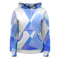 Abstract T- Shirt Blue Abstract Chess Cell Pattern Minimalism T- Shirt Women s Pullover Hoodie by maxcute