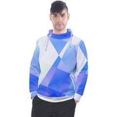 Abstract T- Shirt Blue Abstract Chess Cell Pattern Minimalism T- Shirt Men s Pullover Hoodie by maxcute