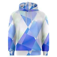 Abstract T- Shirt Blue Abstract Chess Cell Pattern Minimalism T- Shirt Men s Overhead Hoodie by maxcute