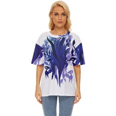 Abstract T- Shirt Blumer T- Shirt Oversized Basic Tee by maxcute