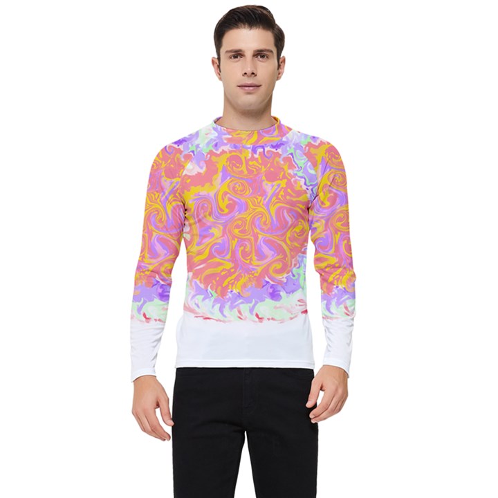 Abstract T- Shirt Circle Beauty In Abstract T- Shirt Men s Long Sleeve Rash Guard