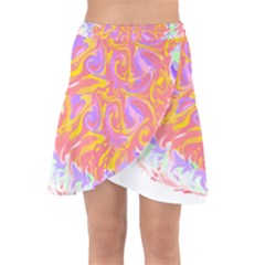 Abstract T- Shirt Circle Beauty In Abstract T- Shirt Wrap Front Skirt by maxcute