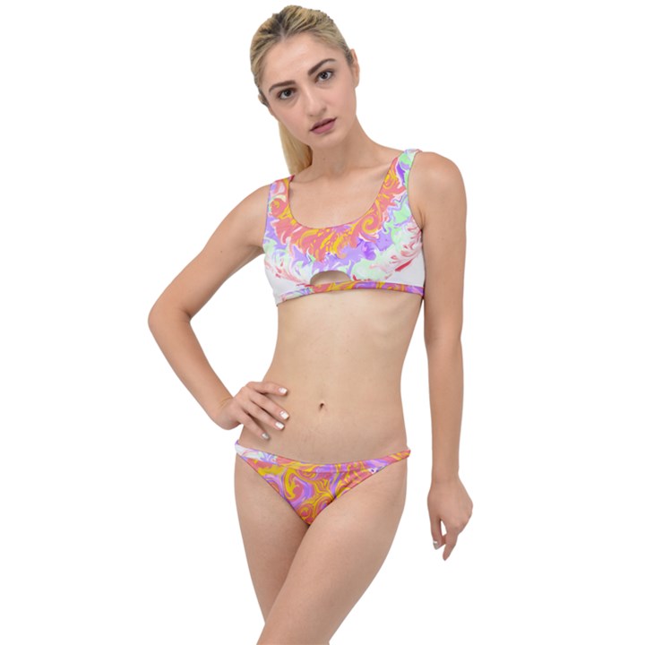 Abstract T- Shirt Circle Beauty In Abstract T- Shirt The Little Details Bikini Set