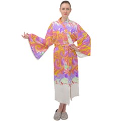 Abstract T- Shirt Circle Beauty In Abstract T- Shirt Maxi Velour Kimono by maxcute