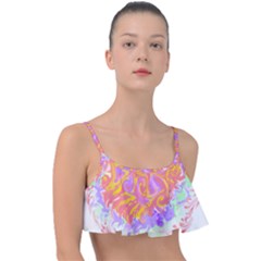 Abstract T- Shirt Circle Beauty In Abstract T- Shirt Frill Bikini Top by maxcute