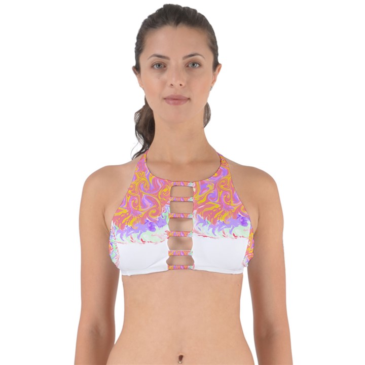 Abstract T- Shirt Circle Beauty In Abstract T- Shirt Perfectly Cut Out Bikini Top