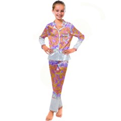 Abstract T- Shirt Circle Beauty In Abstract T- Shirt Kid s Satin Long Sleeve Pajamas Set by maxcute