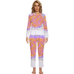 Abstract T- Shirt Circle Beauty In Abstract T- Shirt Womens  Long Sleeve Lightweight Pajamas Set