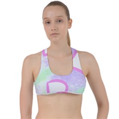 Abstract T- Shirt Cool Abstract Pattern Design 2 Criss Cross Racerback Sports Bra by maxcute