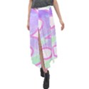 Abstract T- Shirt Cool Abstract Pattern Design 2 Velour Split Maxi Skirt View1