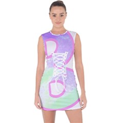 Abstract T- Shirt Cool Abstract Pattern Design 2 Lace Up Front Bodycon Dress by maxcute