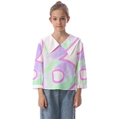 Abstract T- Shirt Cool Abstract Pattern Design 2 Kids  Sailor Shirt